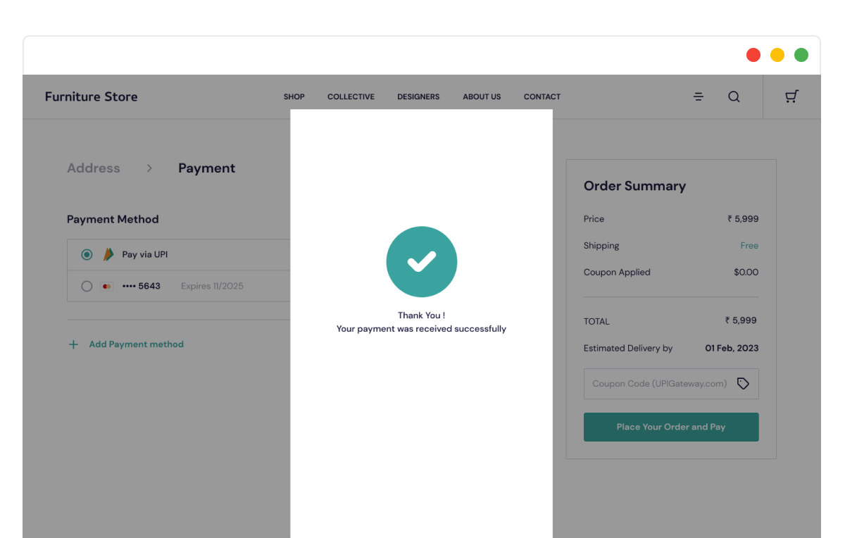 UPIGateway Dynamic QR Example